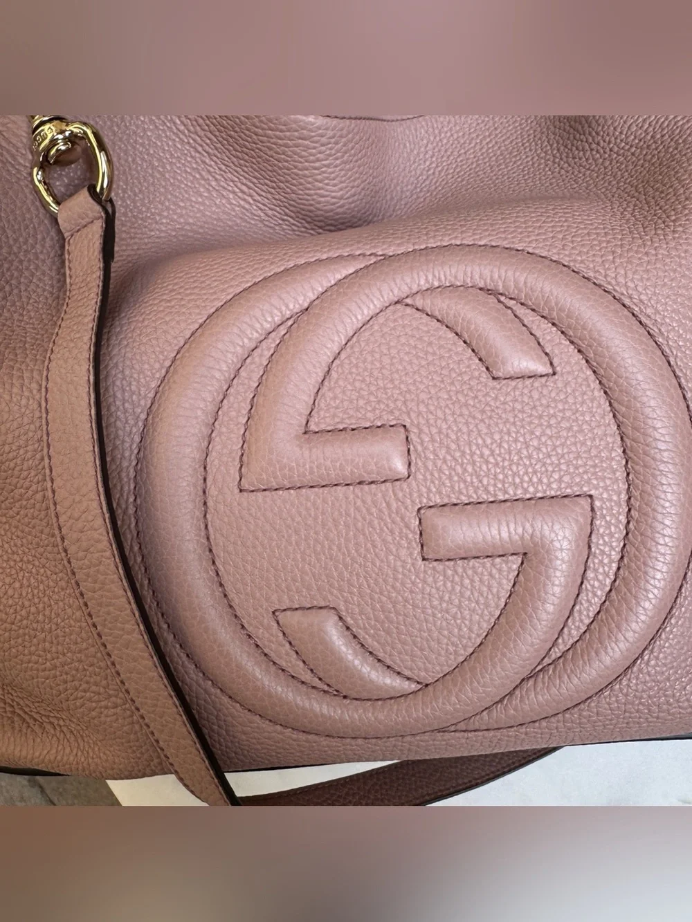 Gucci Soho Convertible Large Hobo Leather Shoulder Bag